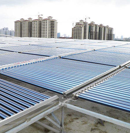 太陽能熱水器工程聯(lián)箱熱水供暖系統(tǒng)